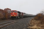 CN 3133 & 2205 lead diesel loads up the hill as U756